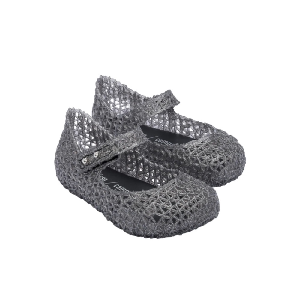 Mini Melissa cabana  dark grey Mesh Shoes